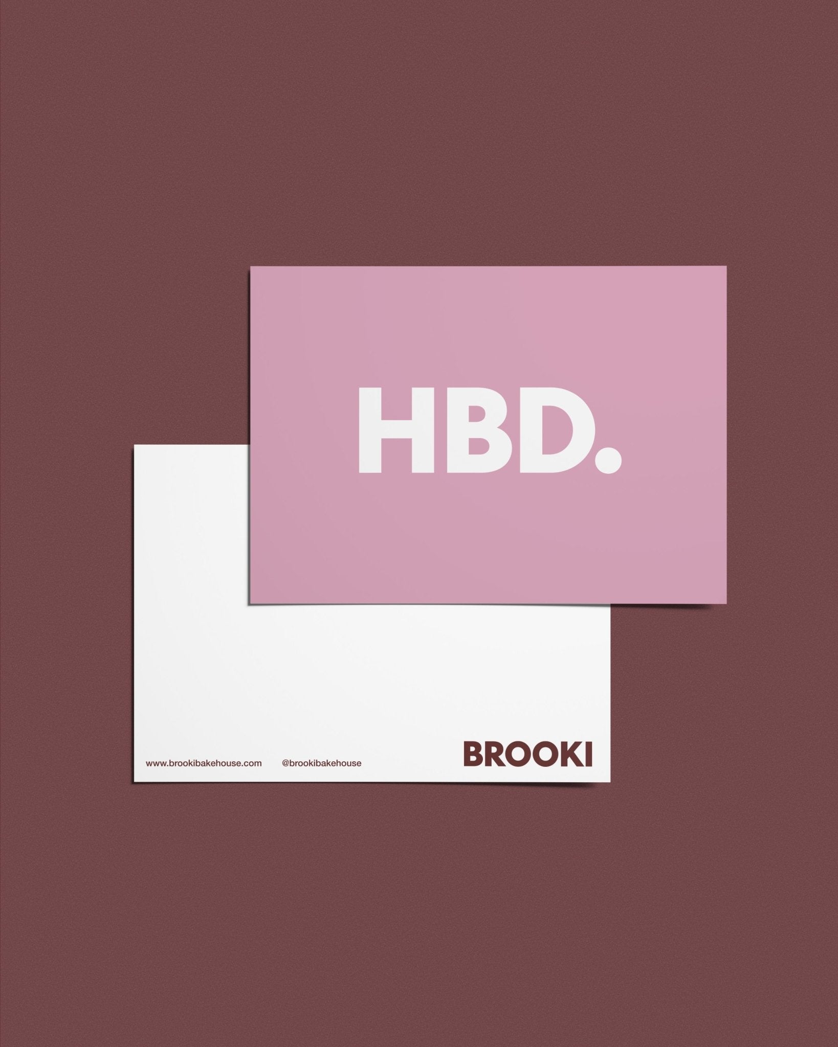 HBD. Postcard - Brooki Bakehouse