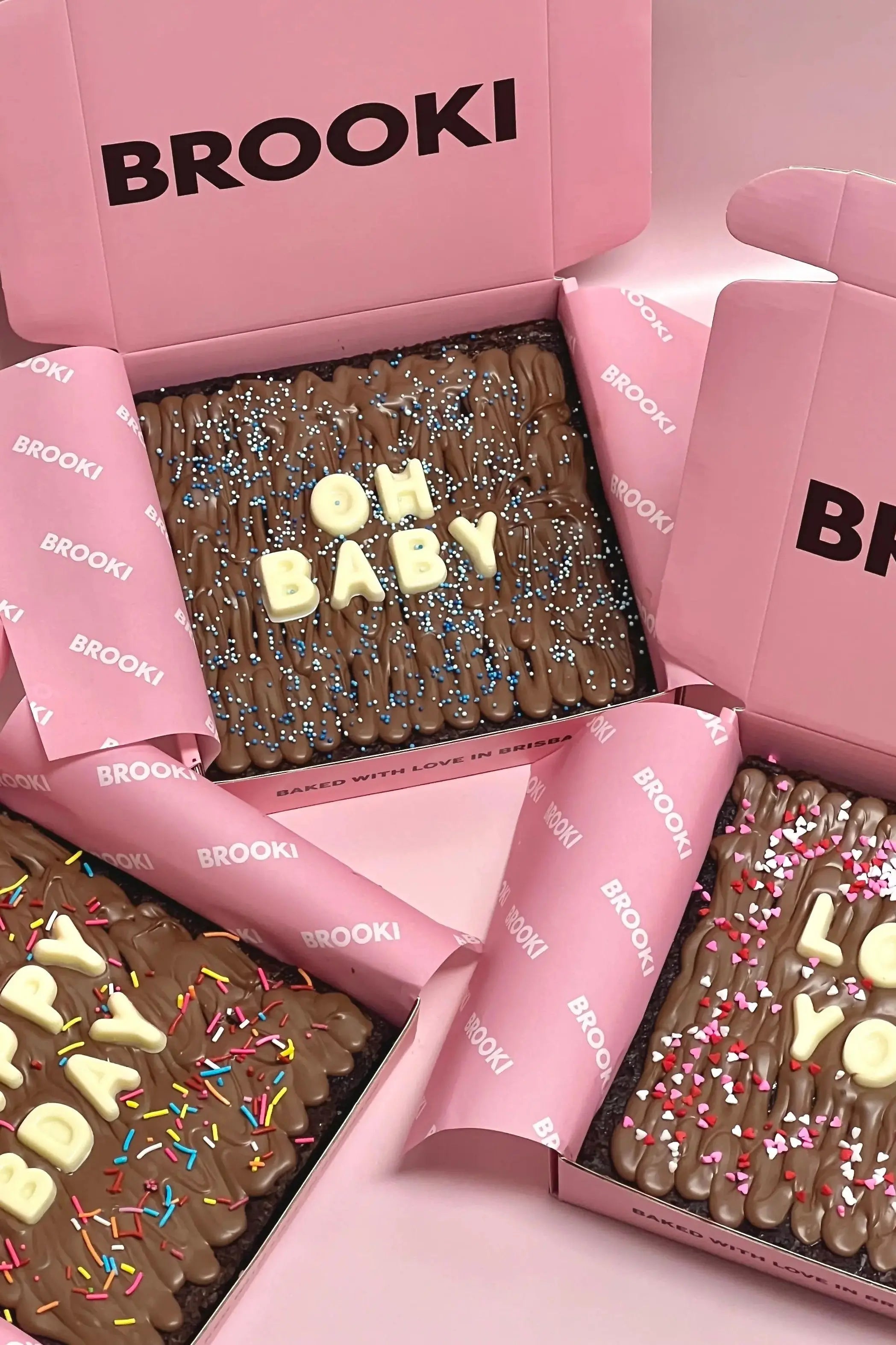 Message Brownies Brooki Bakehouse