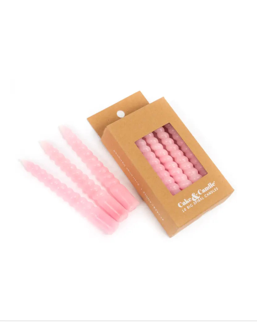 Pink Brooki birthday candles