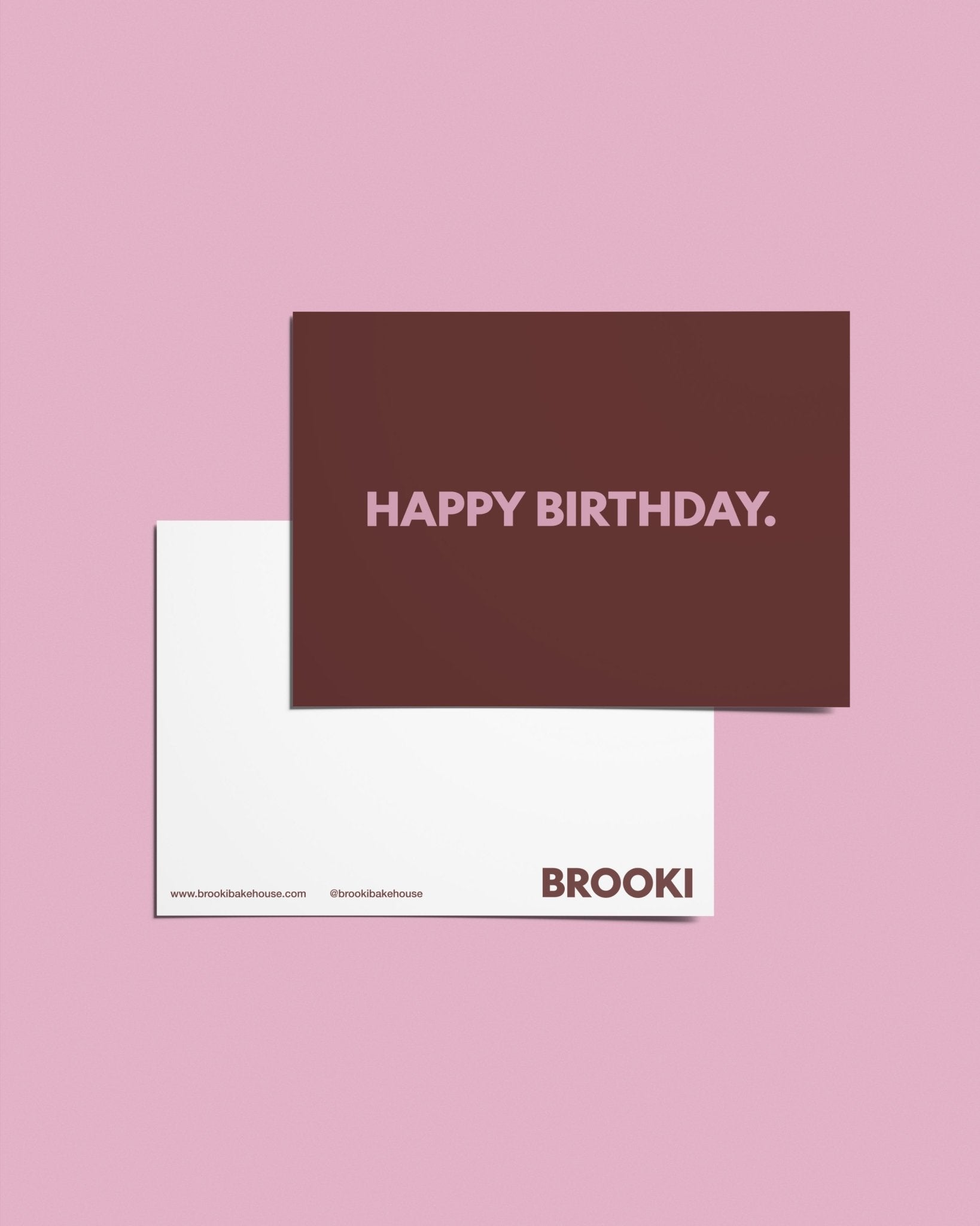 Happy Birthday Postcard - Brooki Bakehouse