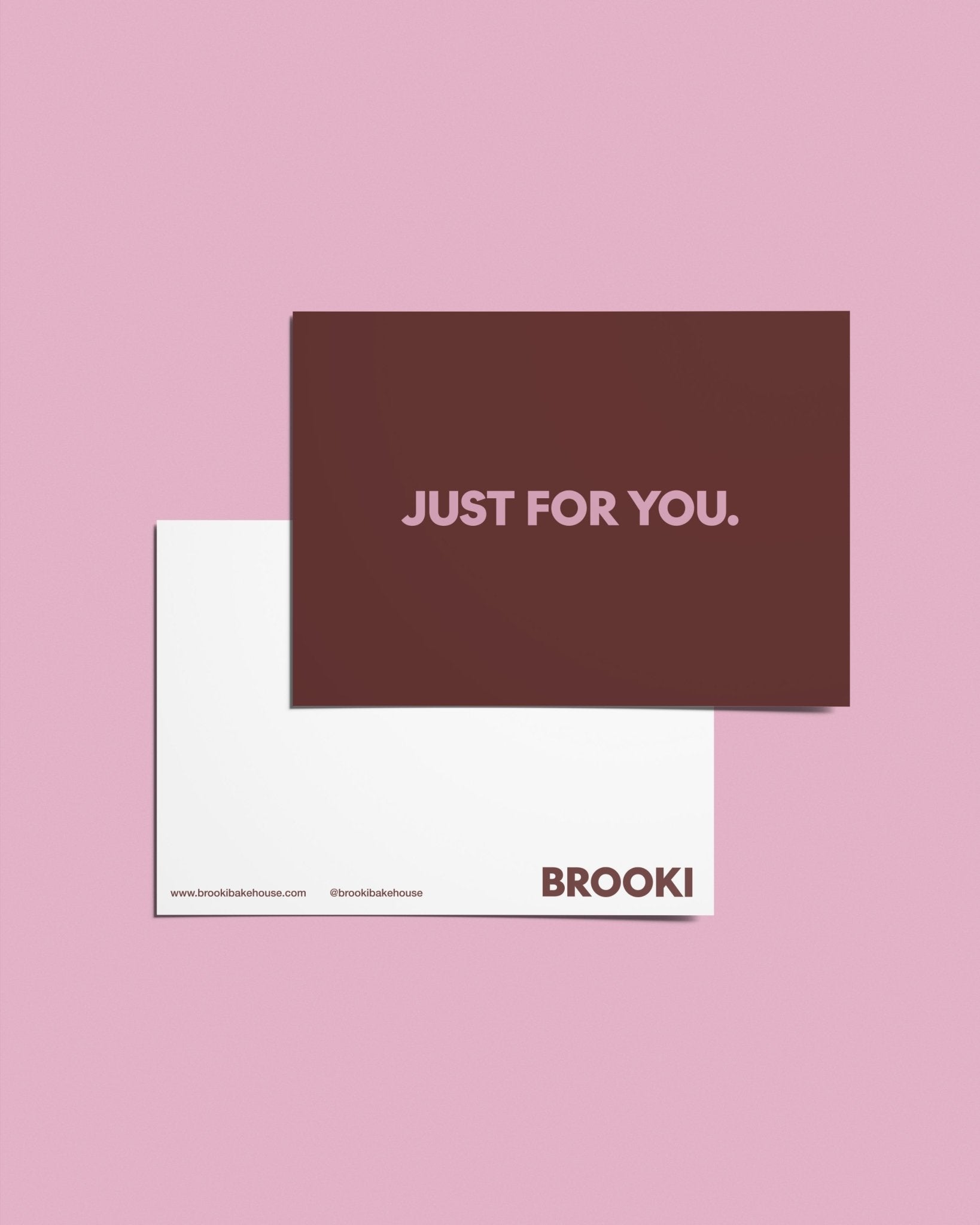 Just for You Postcard - Brooki Bakehouse